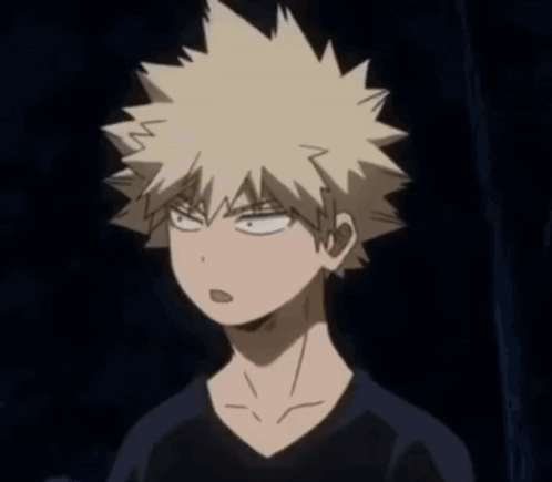 Bakugo Confused GIF
