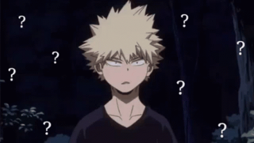 Bakugo Confused GIF