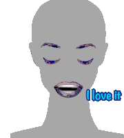 Bald Girl I Love It Sticker