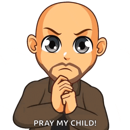 Bald Jesus GIF