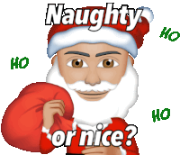Bald Man Santa Sticker