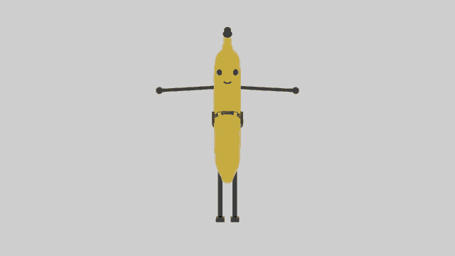 Banana Man Zoom In GIF
