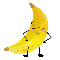 Banana Yellow Sticker