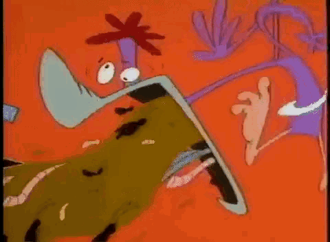Barf Cartoon GIF