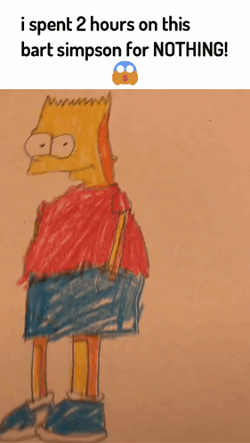 Bart Drawing Bart Simpson GIF