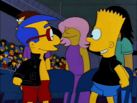 Bart Simpson Milhouse GIF