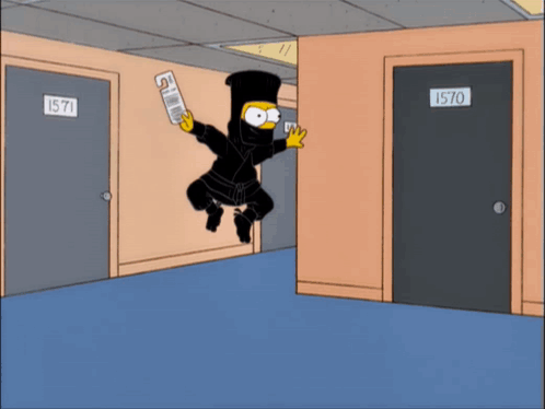Bart Simpson Ninja GIF