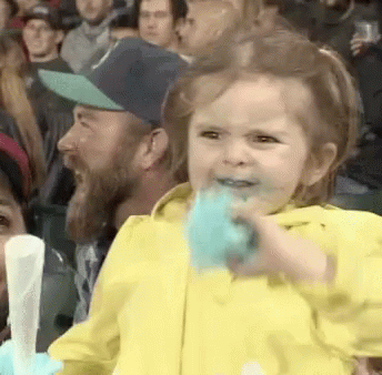 Baseball Cotton Candy GIF