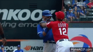 Baseball Punch GIF. This 320 x 180 animated GIF is part of our jose bautista collection. Related themes include baseball, fight. Created by KtReckless. View…
