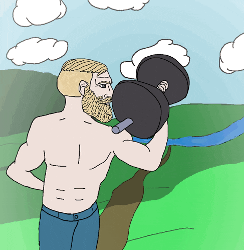 Based Chad GIF