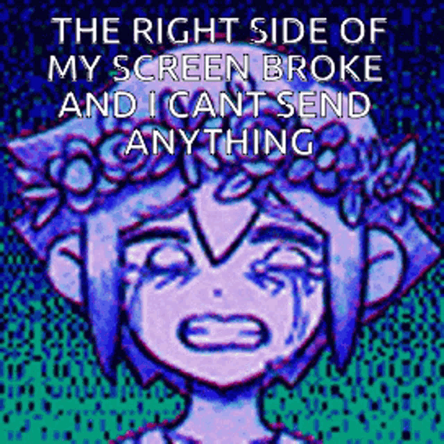Basil Omori Broken Screen GIF