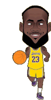 Basketball Lakers Sticker