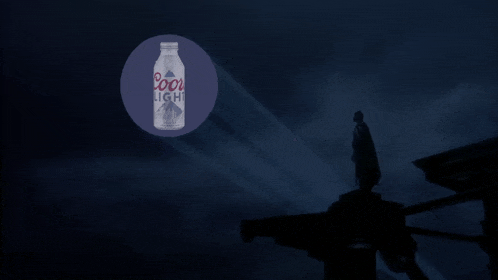 Bat Signal Coors GIF