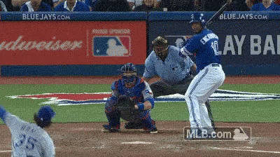 Batflip Baseball GIF. This 400 x 224 animated GIF is part of our jose bautista collection. Related themes include baseball. Created by bdwf. View the…
