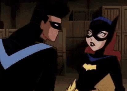 Batgirl Nightwing GIF