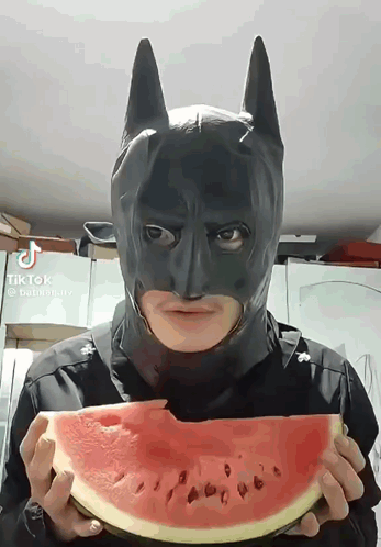 Batman Eat GIF
