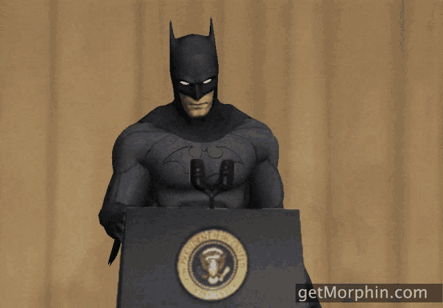 Batman Mic Drop GIF