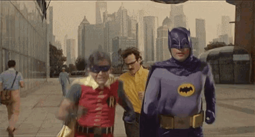Batman Running Away GIF
