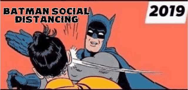 Batman Social Distancing GIF