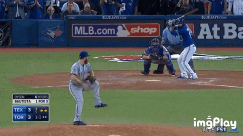 Bautista Jose Baseball GIF. This 498 x 280 animated GIF is part of our jose bautista collection. Related themes include baseball. Created by parrot5. View…