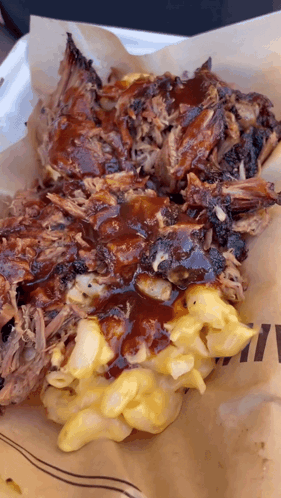 Bbq Brisket Mac And Cheese Pasta GIF