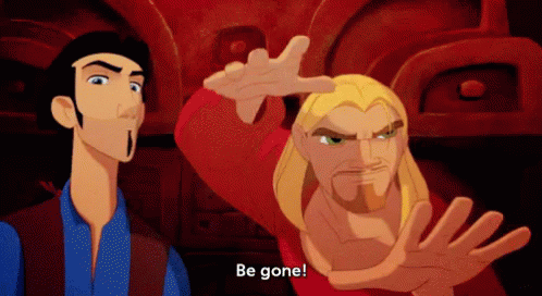 Be Gone Disappear GIF. This 498 x 272 animated GIF is part of our both el dorado collection. View the original animation, share it, or browse related GIFs.