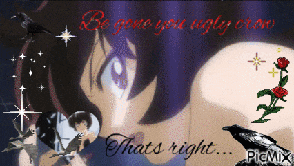 Be Gone You Ugly Crow Princess Tutu GIF