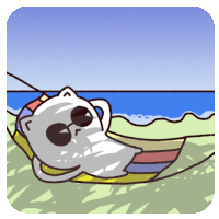 Beaches Sunbath Sticker