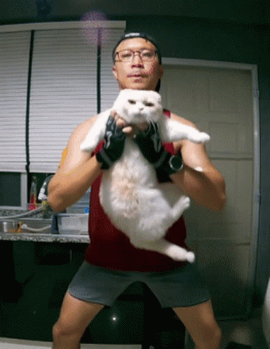 Beagle Fat Cat Squat GIF