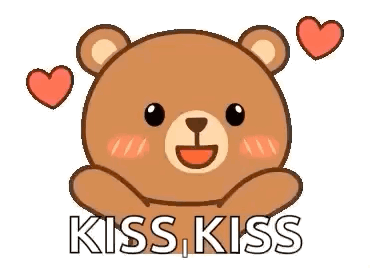 Bear Blowakiss GIF