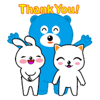 Bear Blue Sticker