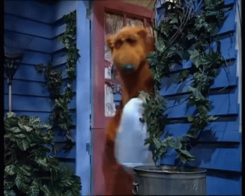 Bear In The Big Blue House Taking Out The Trash GIF. This 498 x 398 animated GIF is part of our taking out the trash collection. Related themes include…