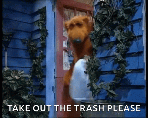 Bear In The Big Blue House Taking Out The Trash GIF. This 498 x 398 animated GIF is part of our taking out the trash collection. Related themes include…