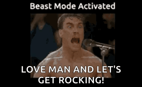 Beast Mode Activated Playing Drums GIF