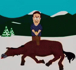 Beating A Dead Horse - South Park GIF