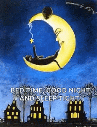 Bedtime Story Cat GIF