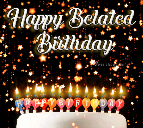 Belated Birthday Wishes GIF
