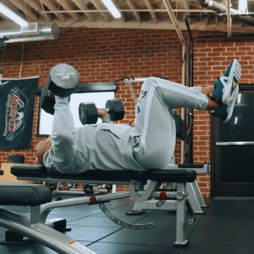 Bench Press Dwayne Johnson GIF