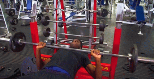 Bench Press Working Out GIF