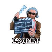 Benjammins L Script Sticker