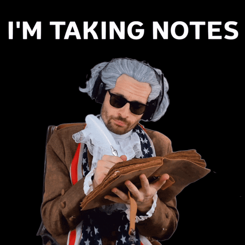 Benjammins Note Taking GIF