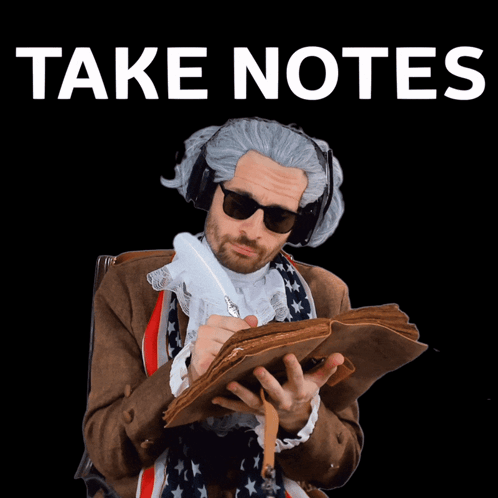 Benjammins Note Taking GIF