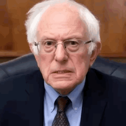 Bernie Sanders Angry GIF