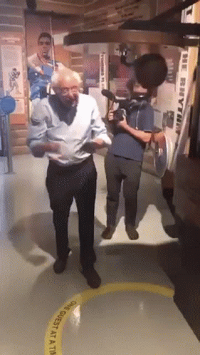 Bernie Sanders Boxing GIF