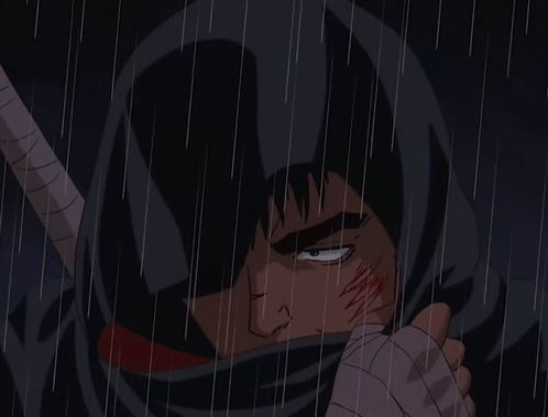 Berserk 1997 Season 2 Fan Pilot Berserk Guts Walking Through The Rain GIF