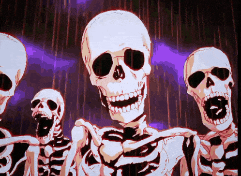 Berserk Skeletons Roast GIF