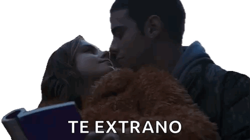 Besando Raquel GIF