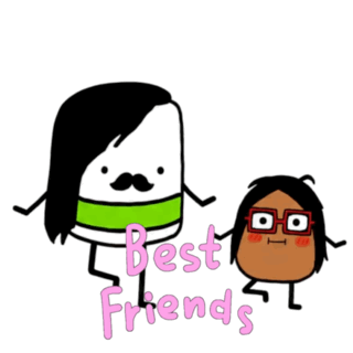 Best Buds Best Friend Sticker GIF