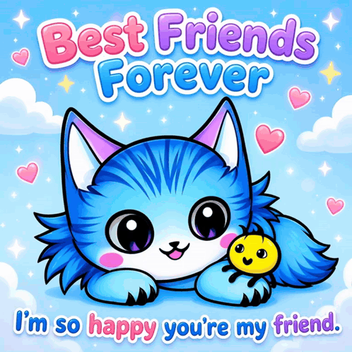Best Friends Forever Hearts GIF