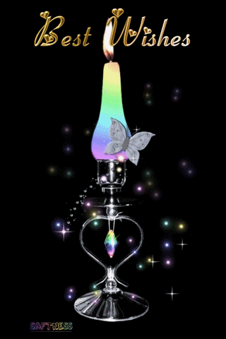 Best Wishes Candle GIF